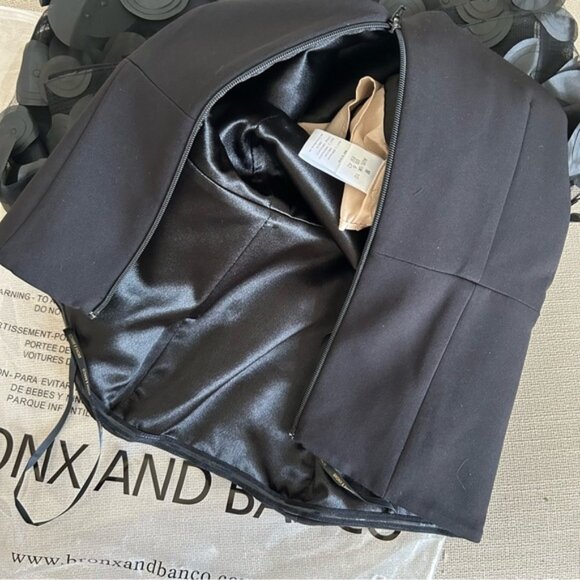 BEST Bronx and Banco Harper Strapless Maxi Dress Gown - Black Cocktail Medium - Picture 6 of 10